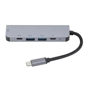 USB C Hub HDMI Adapter 5 In 1 Type C Hub To HDMI 4k Multiport Adapter USB 3.0 Ports Card Readers Compatible For MacBook
USB C Hub HDMI Adapter 5 In 1 Type C Hub To HDMI 4k Multiport Adapter USB 3.0 Ports Card Readers Compatible For MacBook