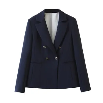 2020 Navy Blue Short Blazer For Women Summer Blazer Double Breasted Jackets Ladies Formal Suit Jackets
2020 Navy Blue Short Blazer For Women Summer Blazer Double Breasted Jackets Ladies Formal Suit Jackets