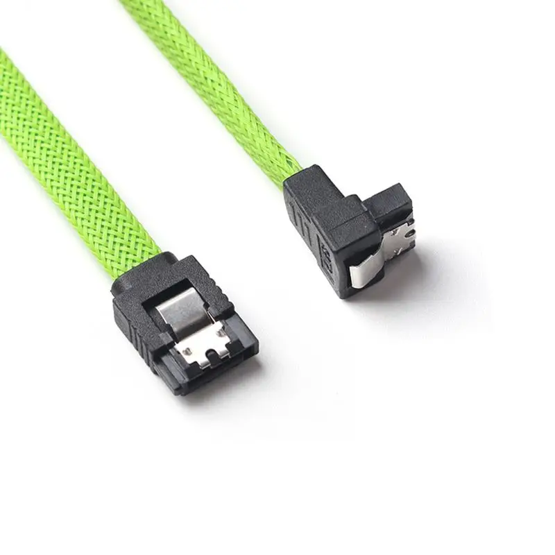 50CM SATA 3.0 III SATA3 7pin Data Cable Right Angle 6Gb/s SSD Cables HDD Hard Disk Data Cord with Nylon Sleeved(Green)
50CM SATA 3.0 III SATA3 7pin Data Cable Right Angle 6Gb/s SSD Cables HDD Hard Disk Data Cord with Nylon Sleeved(Green)