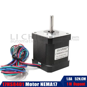 Nema 17 Stepper Motor 48mm Nema17 Step Motor 42BYGH 2A 4-lead (17HS8401S-DP) Motor 1m Cable for 3D Printer CNC XYZ Motor
Nema 17 Stepper Motor 48mm Nema17 Step Motor 42BYGH 2A 4-lead (17HS8401S-DP) Motor 1m Cable for 3D Printer CNC XYZ Motor