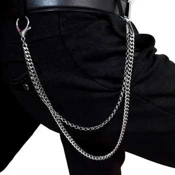 Men Stainless steel Skull Biker Link Key Jean Wallet Chain Double Layer Waist Punk Hook Trousers Pant Belt Chain Jewelry
Men Stainless steel Skull Biker Link Key Jean Wallet Chain Double Layer Waist Punk Hook Trousers Pant Belt Chain Jewelry