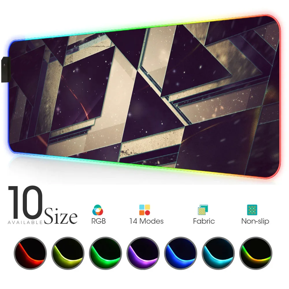 Geometric lines RGB Mouse Pad Black white Gamer Accessories Large LED MousePad XL Gaming Desk Mats PC Desk Play Mat with Backlit
Geometric lines RGB Mouse Pad Black white Gamer Accessories Large LED MousePad XL Gaming Desk Mats PC Desk Play Mat with Backlit