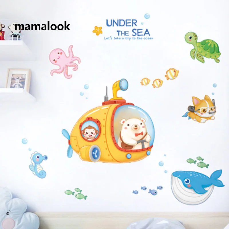 Creative cartoon underwater animal living room bedroom aisle wall wall sticker decoration removable PVC self-adhesive paper
Creative cartoon underwater animal living room bedroom aisle wall wall sticker decoration removable PVC self-adhesive paper