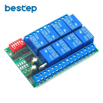 12V 8 Channel RS485 relay Modbus RTU protocol Serial remote control switch PLC control board
12V 8 Channel RS485 relay Modbus RTU protocol Serial remote control switch PLC control board