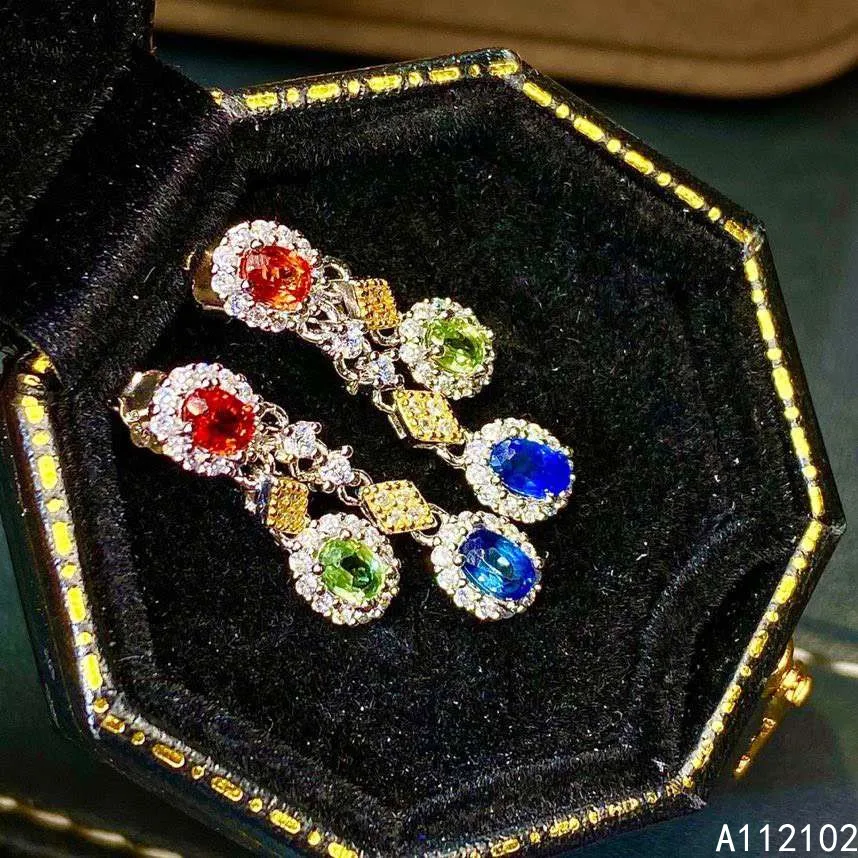 KJJEAXCMY 925 sterling silver inlaid natural color sapphire luxury girl earrings new ear stud support test Chinese style
KJJEAXCMY 925 sterling silver inlaid natural color sapphire luxury girl earrings new ear stud support test Chinese style