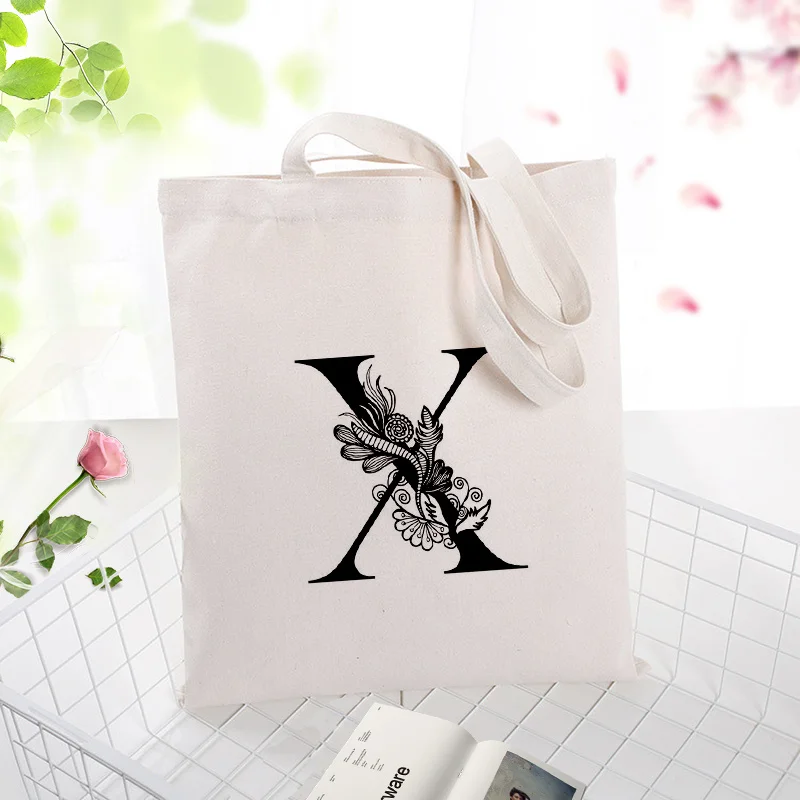 Canvas Tote Bag Art Alphabet Shopping Bag Text DIY Custom Print Logo Eco Reusable Letter Print Handbag Daily Use
Canvas Tote Bag Art Alphabet Shopping Bag Text DIY Custom Print Logo Eco Reusable Letter Print Handbag Daily Use