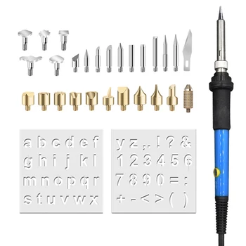 29pcs/set Wood Burning Kit Pyrography Pen with Adjustable Temperature for Wood Burning Carving Embossing Soldering YU-Ho
29pcs/set Wood Burning Kit Pyrography Pen with Adjustable Temperature for Wood Burning Carving Embossing Soldering YU-Ho