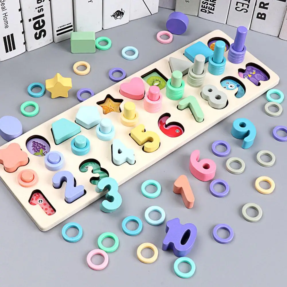 1 Set Kids Puzzle Board Toy 3 in 1 Wooden Puzzle Stacking Board Color Shape Matching Education Kids Toy
1 Set Kids Puzzle Board Toy 3 in 1 Wooden Puzzle Stacking Board Color Shape Matching Education Kids Toy