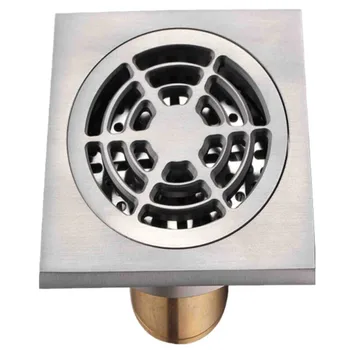10*10cm Brass Art Carved Flower Bathroom Sanitary square anti-odor floor drain Chrome finish hardware shower Drainer
10*10cm Brass Art Carved Flower Bathroom Sanitary square anti-odor floor drain Chrome finish hardware shower Drainer
