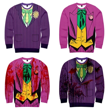 Funny Joker 3d Hoodies Pullover Costume Cosplay Streetwear Men Women Capless Sweatshirt Long Sleeve 3D Hoodie Sportswear Top 4XL 
Funny Joker 3d Hoodies Pullover Costume Cosplay Streetwear Men Women Capless Sweatshirt Long Sleeve 3D Hoodie Sportswear Top 4XL
