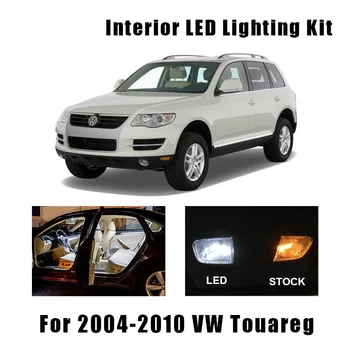 

16pcs White Canbus Car LED Interior Light License Plate Bulbs Kit Fit For 2004-2010 Volkswagen VW Touareg Reading Map Dome Lamp