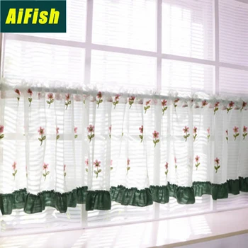 Embroidery Short Curtain Flower Yarn Kitchen Curtain Cabinet American Pastoral Design Tulle Screen Curtain Custom DL021-4
Embroidery Short Curtain Flower Yarn Kitchen Curtain Cabinet American Pastoral Design Tulle Screen Curtain Custom DL021-4