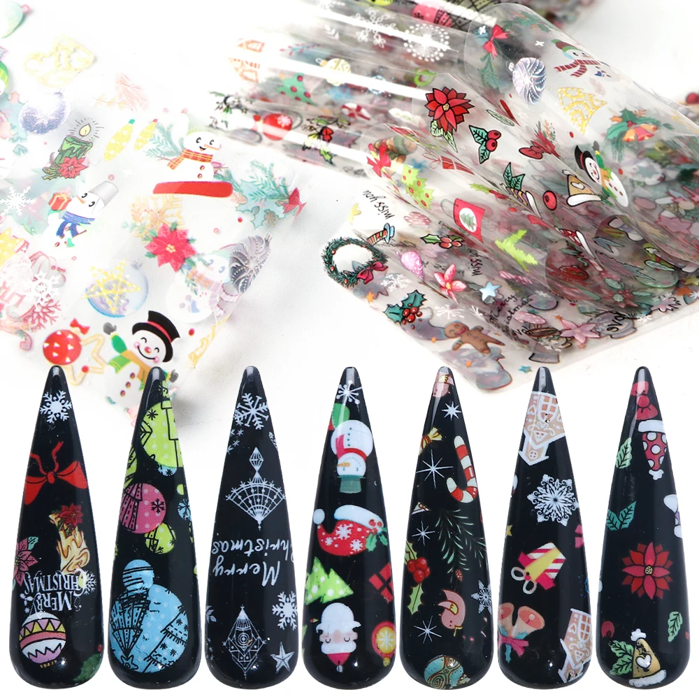 10pc Christmas Stickers Sliders For Nails Transfer Foils Flower Snowman Gift Designs Decals Sky Paper Nail Art Decoration TR1036
10pc Christmas Stickers Sliders For Nails Transfer Foils Flower Snowman Gift Designs Decals Sky Paper Nail Art Decoration TR1036