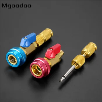 Car Air Conditioning R134a Valve Core Quick Remover Installer High Low Pressure Refrigerant Adapter Kit Valve Core Remover Tool
Car Air Conditioning R134a Valve Core Quick Remover Installer High Low Pressure Refrigerant Adapter Kit Valve Core Remover Tool