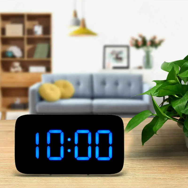 1PC Alarm Clock Large LED Digital Snooze Voice Control Time Display 5" Screen Display Table Home Decoration Clock Multifunction
1PC Alarm Clock Large LED Digital Snooze Voice Control Time Display 5" Screen Display Table Home Decoration Clock Multifunction