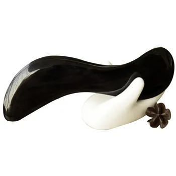 1pc Black Buffalo Horn Gua Sha Tool Scraping Board Guasha Scraping Massage Tool - S Shape Guasha Skin Beauty Care Scraping Tool
1pc Black Buffalo Horn Gua Sha Tool Scraping Board Guasha Scraping Massage Tool - S Shape Guasha Skin Beauty Care Scraping Tool
