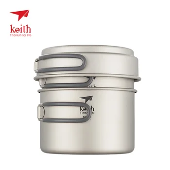 Keith Outdoor Titanium Pot Pan Set Camping Hiking Climbing Ultralight Cookware Mess Kit
Keith Outdoor Titanium Pot Pan Set Camping Hiking Climbing Ultralight Cookware Mess Kit