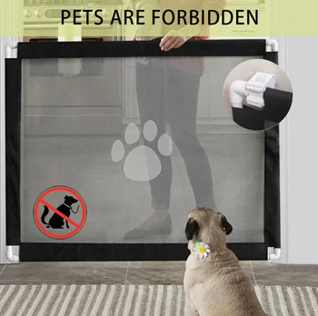 Portable Pet Barrier Dog Paw Print Door Fence Breathable Mesh Indoor Safety Isolation Net For Dogs Baby Gate Guard Pet Supplies
Portable Pet Barrier Dog Paw Print Door Fence Breathable Mesh Indoor Safety Isolation Net For Dogs Baby Gate Guard Pet Supplies