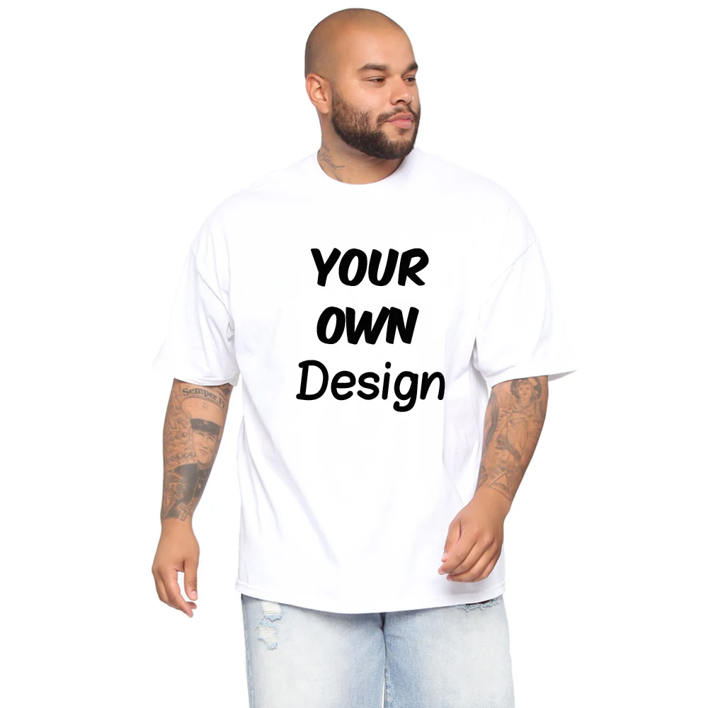 BLWHSA New Customized T Shirt Men Print Your Own Design Logo Picture 100% Cotton DIY Men T Shirt Plus Size 2XL 3XL 4XL 5XL
BLWHSA New Customized T Shirt Men Print Your Own Design Logo Picture 100% Cotton DIY Men T Shirt Plus Size 2XL 3XL 4XL 5XL