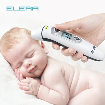 

ELERA Digital Thermometer Infrared Non-Contact Body Measurement IR LCD Kids Forehead Ear Mom Baby Care Termometro Hot Selling