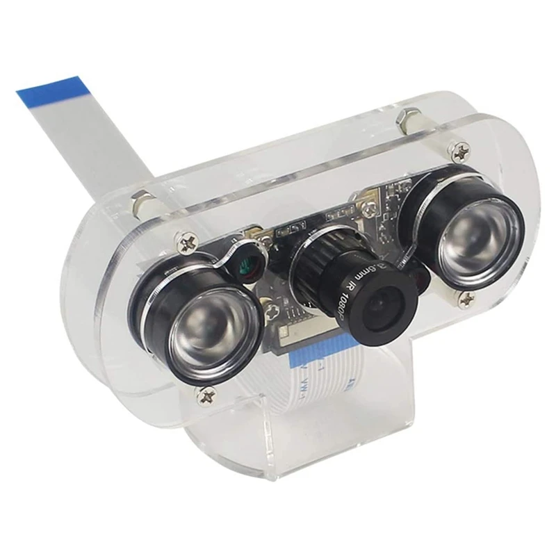 5MP Camera Module For Raspberry Pi 4B/3B+/3B/2B Infrared Night Vision 1080P Camera with Holder Case
5MP Camera Module For Raspberry Pi 4B/3B+/3B/2B Infrared Night Vision 1080P Camera with Holder Case