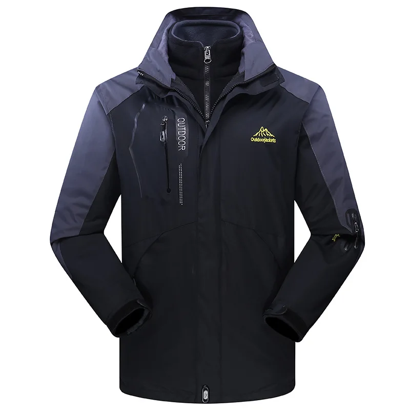Three-in-One Outdoor Raincoat Jacket Men's And Women's COUPLE'S Two-Piece Set Plus-sized Mountaineering | Спорт и