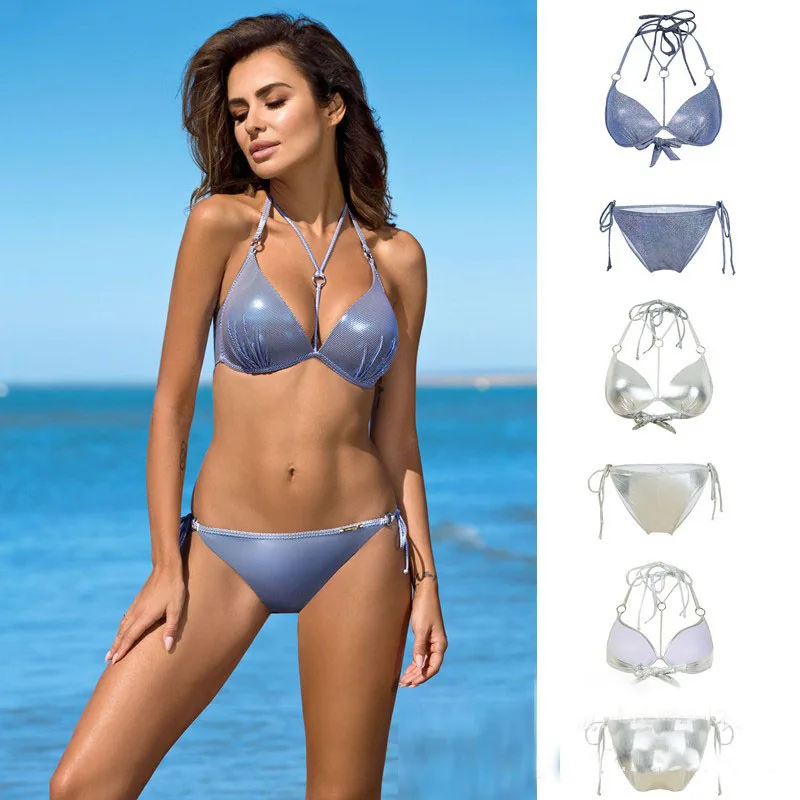 Bikini Set Durable Swimwear Swimming Suit Unpadded Triangle Push Up Women Summer Biquini New
Bikini Set Durable Swimwear Swimming Suit Unpadded Triangle Push Up Women Summer Biquini New