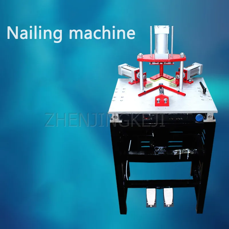 Photo Frame Cutting Machine Guide Four Cylinder Nailing Machine Hardwood Miscellaneous Foamed Solid Wood Frame Nailing Equipment
Photo Frame Cutting Machine Guide Four Cylinder Nailing Machine Hardwood Miscellaneous Foamed Solid Wood Frame Nailing Equipment
