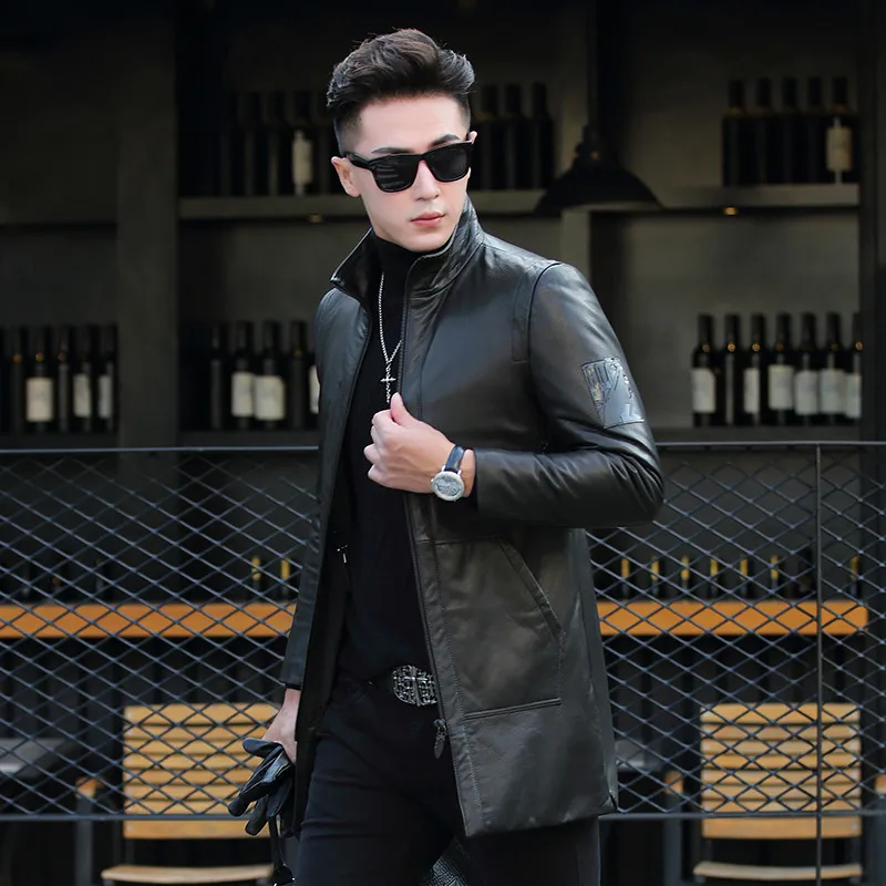 Men Goatskin Down Jacket Winter Genuine Leather Jacket Men Clothes Long Coat Slim Blouson Cuir Homme ML-DAF17910 KJ1194
Men Goatskin Down Jacket Winter Genuine Leather Jacket Men Clothes Long Coat Slim Blouson Cuir Homme ML-DAF17910 KJ1194