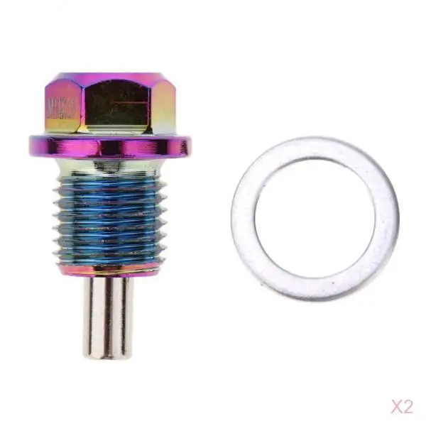 2x Oil Drain Plug Oil Pan Plug Cap For VW Audi Seat Skoda And Most Car 2x Oil Drain Plug Oil Pan Plug Cap For VW Audi Seat Skoda And Most Car