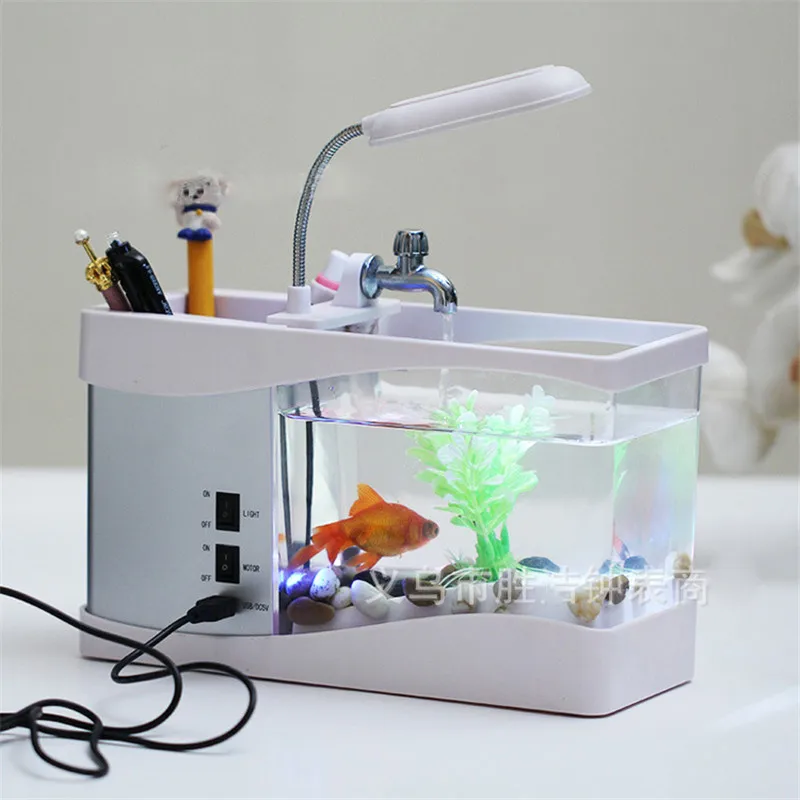 Hot Fish Tank Aquarium Mini Fish Tank Turtle Tank USB Desktop Creative Multi-functional Ecological Water Pump Cylinder
Hot Fish Tank Aquarium Mini Fish Tank Turtle Tank USB Desktop Creative Multi-functional Ecological Water Pump Cylinder