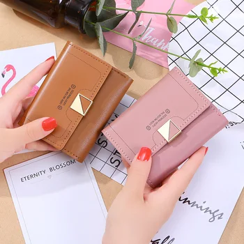 Wallet female 2020 new short wallet female student youth fashion simple letter pure color horizontal
Wallet female 2020 new short wallet female student youth fashion simple letter pure color horizontal