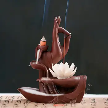 Buddha Hand Incense Burner Ceramic The Monk Buddha Hand Holder Bigger Tower Censer Incense Cones Smoke Dropshipping
Buddha Hand Incense Burner Ceramic The Monk Buddha Hand Holder Bigger Tower Censer Incense Cones Smoke Dropshipping