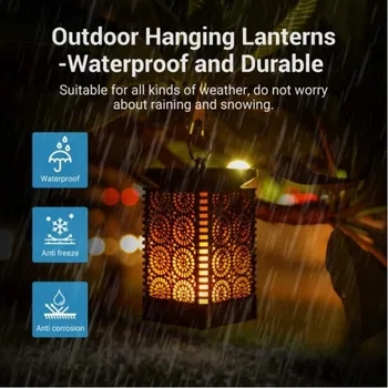 LED Outdoor Solar Flashing Flame Light Hanging In The Garden Courtyard Street Light Decorative Light IP65 Waterproof Chandelier
LED Outdoor Solar Flashing Flame Light Hanging In The Garden Courtyard Street Light Decorative Light IP65 Waterproof Chandelier