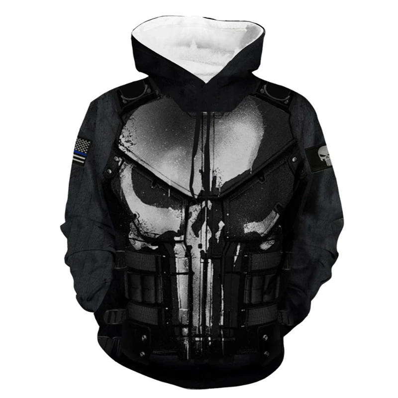 Punisher 3d Print Hoodies Skull Printing Men Women Fashion Hooded Sweatshirt Hip Hop Hoodie Pullover Trendy Streetwear Tops Coat
Punisher 3d Print Hoodies Skull Printing Men Women Fashion Hooded Sweatshirt Hip Hop Hoodie Pullover Trendy Streetwear Tops Coat
