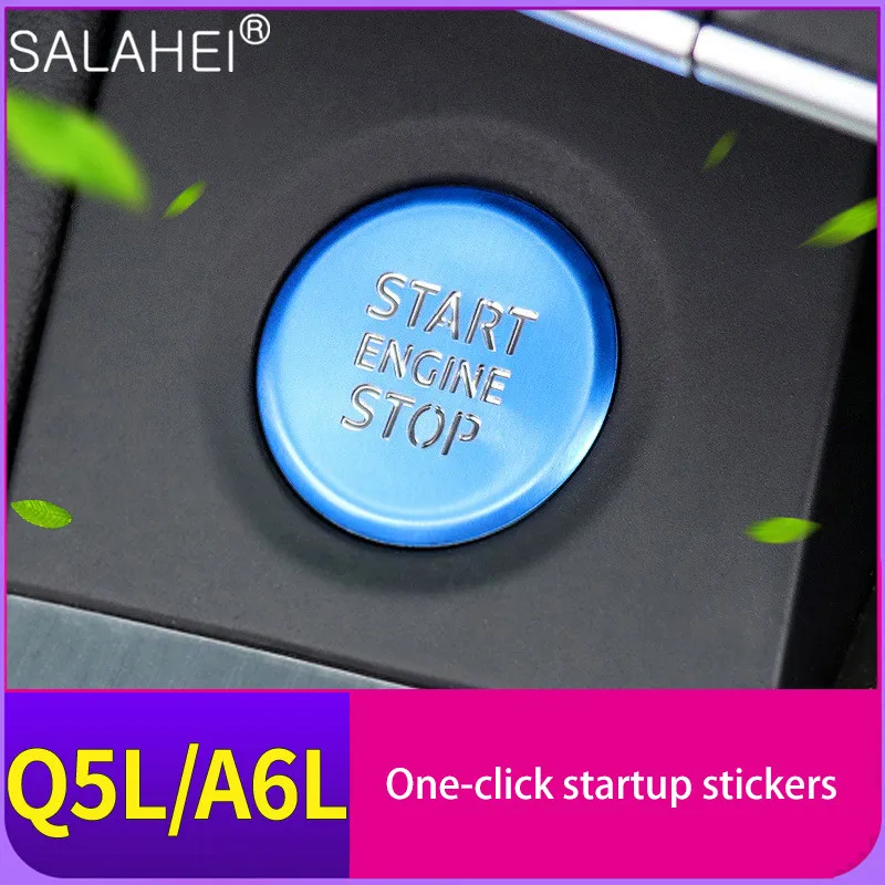 Funny Car Styling Central Control One-Click Start Switch Sticker Trim For Audi A6L 19 New Q5L Button Cover Interior Accessories
Funny Car Styling Central Control One-Click Start Switch Sticker Trim For Audi A6L 19 New Q5L Button Cover Interior Accessories