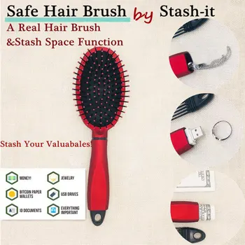 Safe Hair Brush Secret Stash Box Multi-functional Storage Comb Security Hidden Valuables Hollow Container Home Storage N06
Safe Hair Brush Secret Stash Box Multi-functional Storage Comb Security Hidden Valuables Hollow Container Home Storage N06