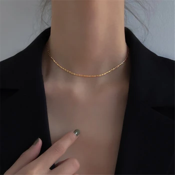 925 Silver Chain Jewelry Minimalism Necklace Pendants Chocker Kolye Vintage Collier Bijoux Collares Jewelry For Women Necklace
925 Silver Chain Jewelry Minimalism Necklace Pendants Chocker Kolye Vintage Collier Bijoux Collares Jewelry For Women Necklace