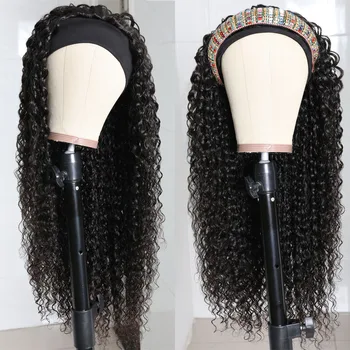 Melodie Deep Wave Curly Hair Wig with Headband Scarf Wig Brazilian Human Hair Glueless Cheap Wig 26 28 30 Inches Lace Front Wig
Melodie Deep Wave Curly Hair Wig with Headband Scarf Wig Brazilian Human Hair Glueless Cheap Wig 26 28 30 Inches Lace Front Wig
