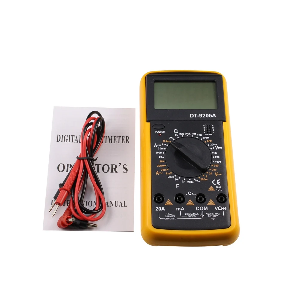 Digital Multimeter Handheld AC DC Electrician Professional Tool High-definition Full Symbol Display Convenient Home Multimeter
Digital Multimeter Handheld AC DC Electrician Professional Tool High-definition Full Symbol Display Convenient Home Multimeter
