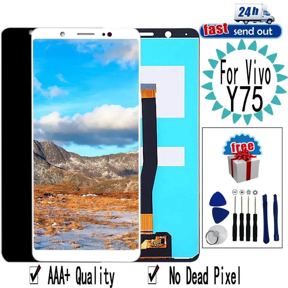 5.7" V7 LCD For BBK Vivo Y75 LCD Display Touch Screen Digitizer Assembly Replacement For VIVO Y75 V7
5.7" V7 LCD For BBK Vivo Y75 LCD Display Touch Screen Digitizer Assembly Replacement For VIVO Y75 V7