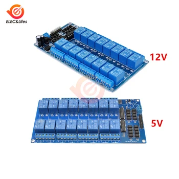16 Channel Relay Shield Module DC 5V 12V 24V with Optocoupler LM2576 Microcontrollers Interface Power Relay For Arduino DIY Kit
16 Channel Relay Shield Module DC 5V 12V 24V with Optocoupler LM2576 Microcontrollers Interface Power Relay For Arduino DIY Kit