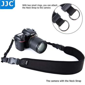 

JJC Camera Strap Quick Release Shoulder Neck Strap for Canon Nikon Sony Fujifilm Pentax Olympus DSLR Camera Belt Neoprene Black