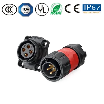 waterproof 4 pin panel power connector PBT circular male plug female socket 20A AC500V IP67 connector led car electronics
waterproof 4 pin panel power connector PBT circular male plug female socket 20A AC500V IP67 connector led car electronics