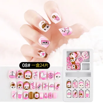 24Pcs Fake Nails for Kids Cartoon Fake Nails Press on Children Candy False Nail Tips Full Cover Faux Ongles Enfant Manicure Tool
24Pcs Fake Nails for Kids Cartoon Fake Nails Press on Children Candy False Nail Tips Full Cover Faux Ongles Enfant Manicure Tool