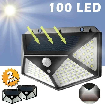 DIDIHOU 100 LED Four-Sided Solar Power Light 3 Modes 270 Degree Angle Motion Sensor Wall Lamp Waterproof Yard Garden Lamps
DIDIHOU 100 LED Four-Sided Solar Power Light 3 Modes 270 Degree Angle Motion Sensor Wall Lamp Waterproof Yard Garden Lamps