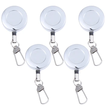 5Pcs Holder Badge Holder Badge Reel Swivel Clip Key Reel ID Badge Reel Clip for Home
5Pcs Holder Badge Holder Badge Reel Swivel Clip Key Reel ID Badge Reel Clip for Home
