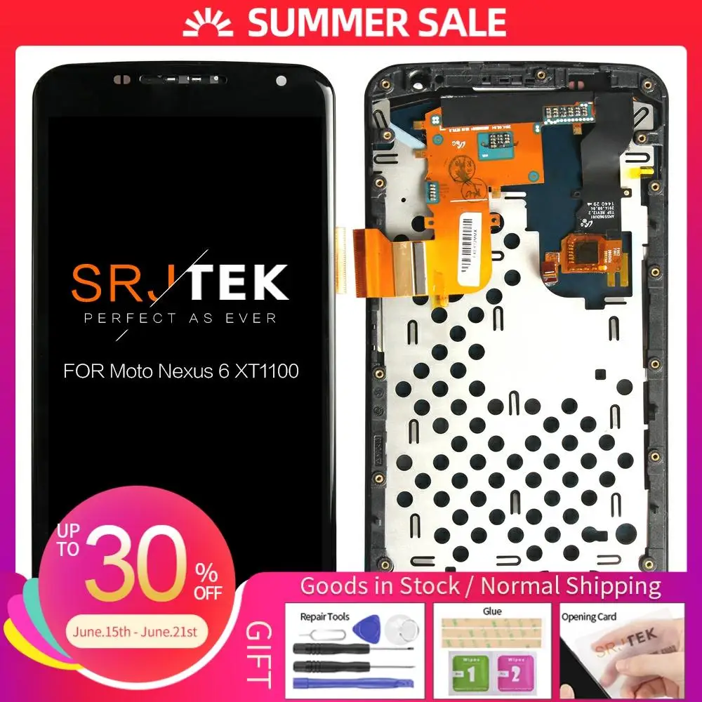 ORIGINAL 5.69 inch Display For Google Motorola Moto Nexus 6 Display XT1100 LCD Touch Screen Digitizer Assembly XT1103 LCD
ORIGINAL 5.69 inch Display For Google Motorola Moto Nexus 6 Display XT1100 LCD Touch Screen Digitizer Assembly XT1103 LCD
