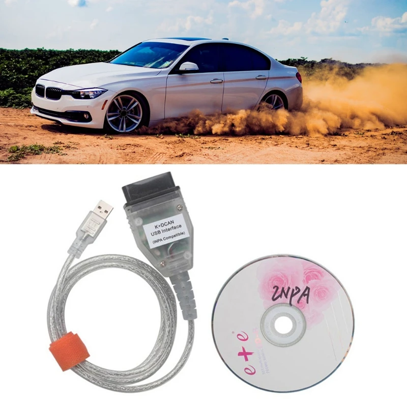 

Compatible with BMW-E86 E84 E82 E83 E87 E70 E71 E81 E60 E85 K+DCAN USB Interface INPA OBD CAN Diagnostic Cable Switch