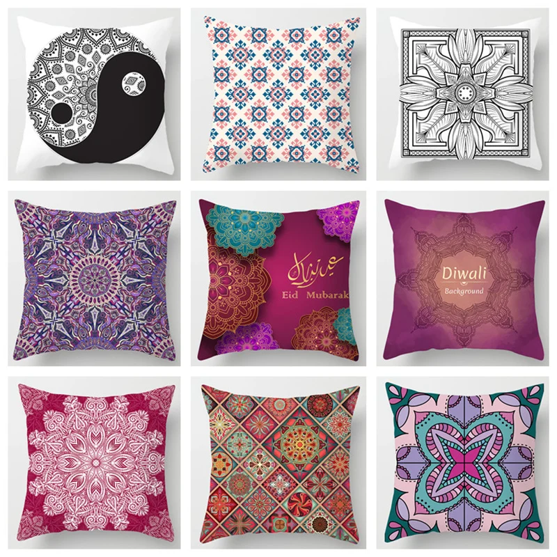 Mandala Pillowcase Classic Cushion Cover Geometric Home Car Decorative Soft Seat Cushions almohada
Mandala Pillowcase Classic Cushion Cover Geometric Home Car Decorative Soft Seat Cushions almohada